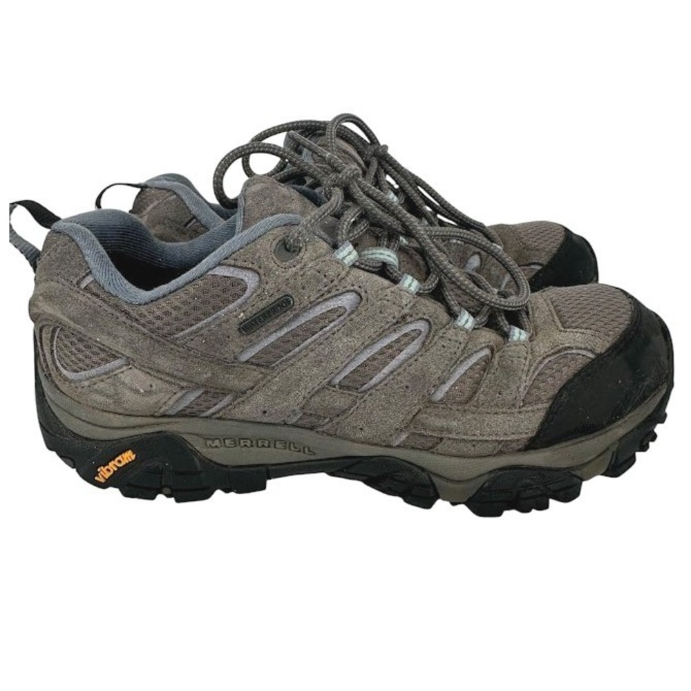 Merrell Moab 2 Waterproof Hiking Shoes Women 8.5 Brown Suede Vibram J06026 Trail